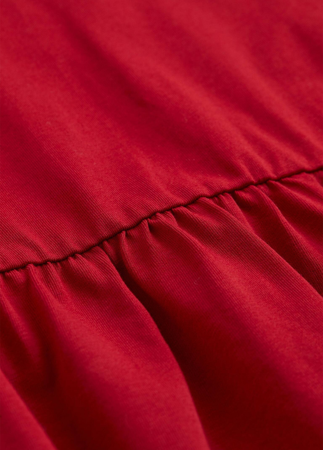 Красная блуза с баской H&M