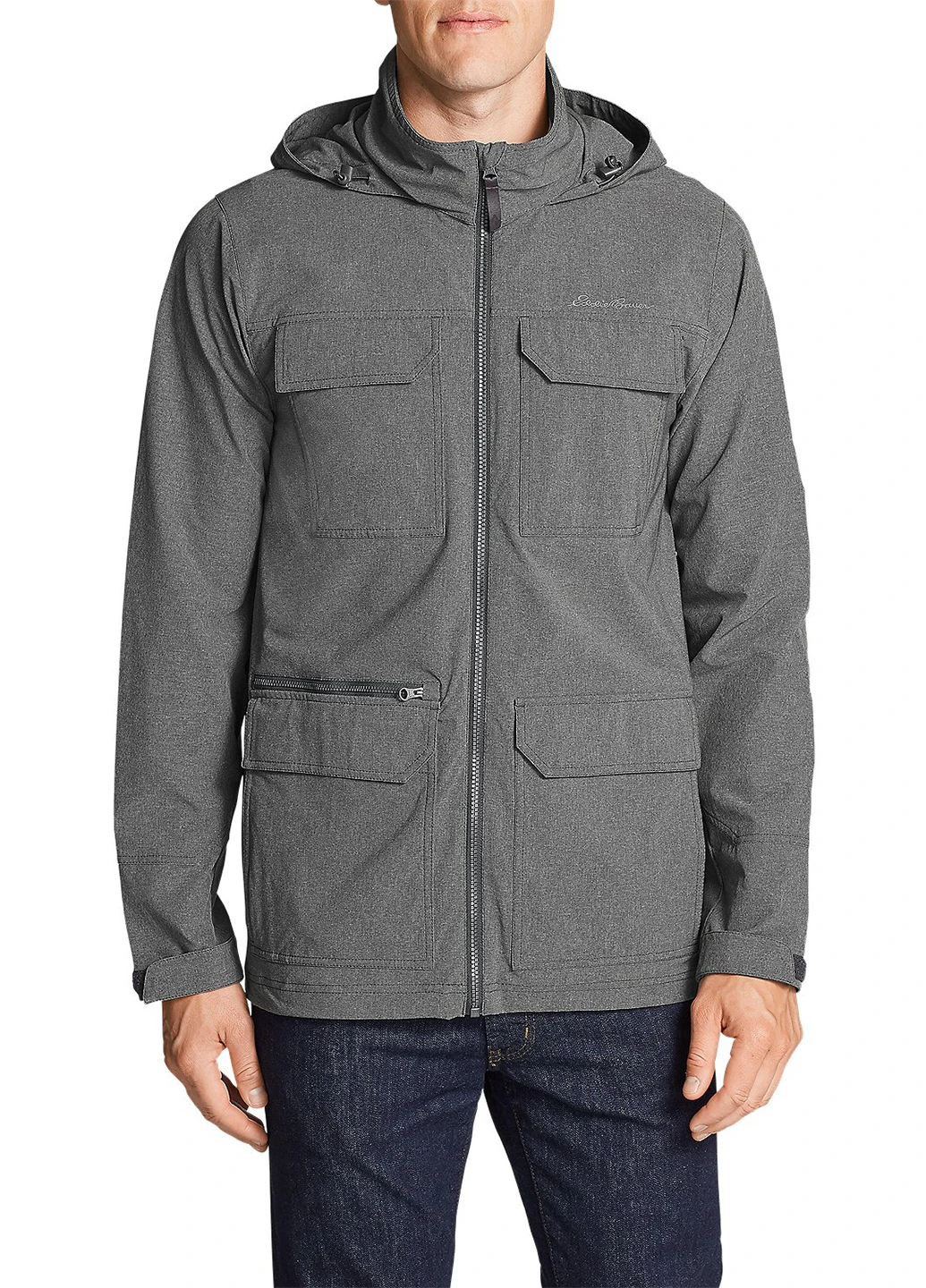 Темно-серая демисезонная куртка Eddie Bauer