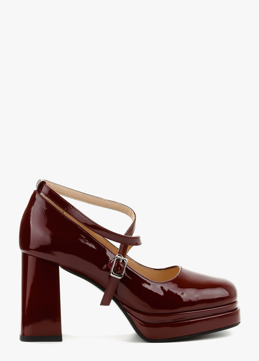 Le'BERDES Туфлі мері джейн бордовий з натуральна шкіра, україна — демісезон (322646297)
