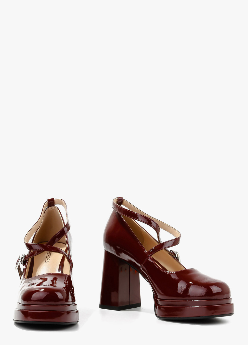 Le'BERDES Туфлі мері джейн бордовий з натуральна шкіра, україна — демісезон (322646297)
