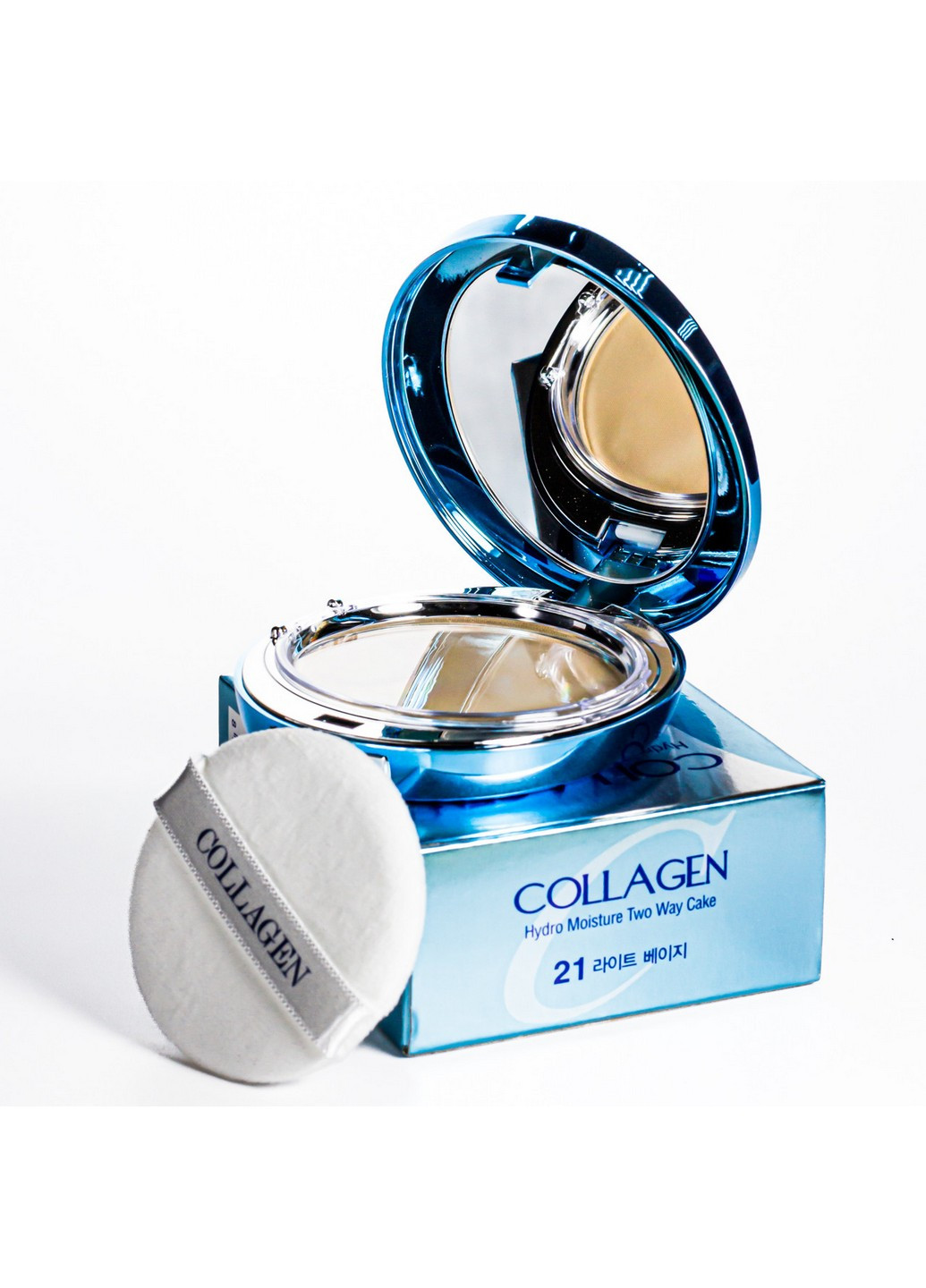 Компактна пудра для обличчя зволожуюча з колагеном Collagen SPF25 № 21 ENOUGH (254844154)