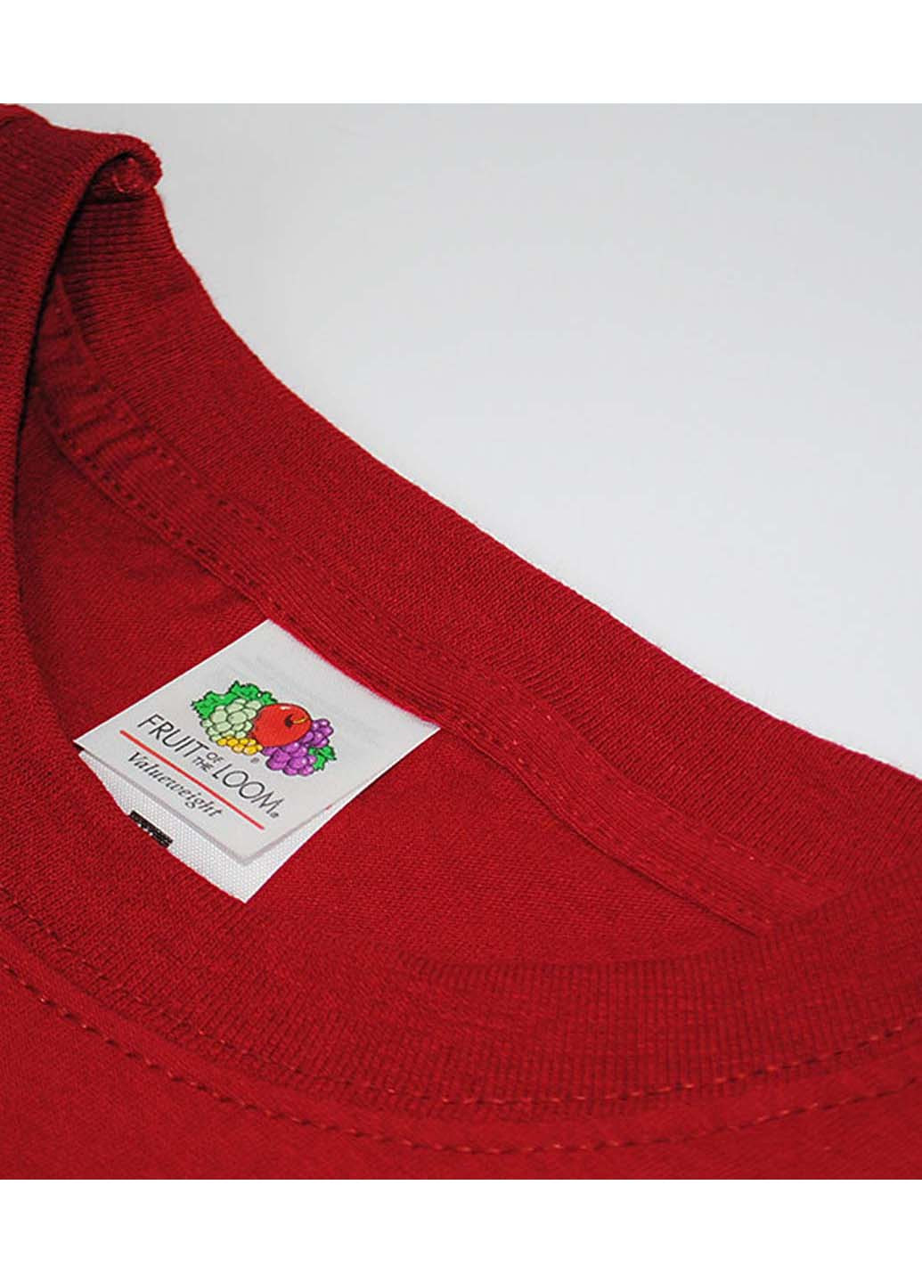 Красная футболка Fruit of the Loom Original T