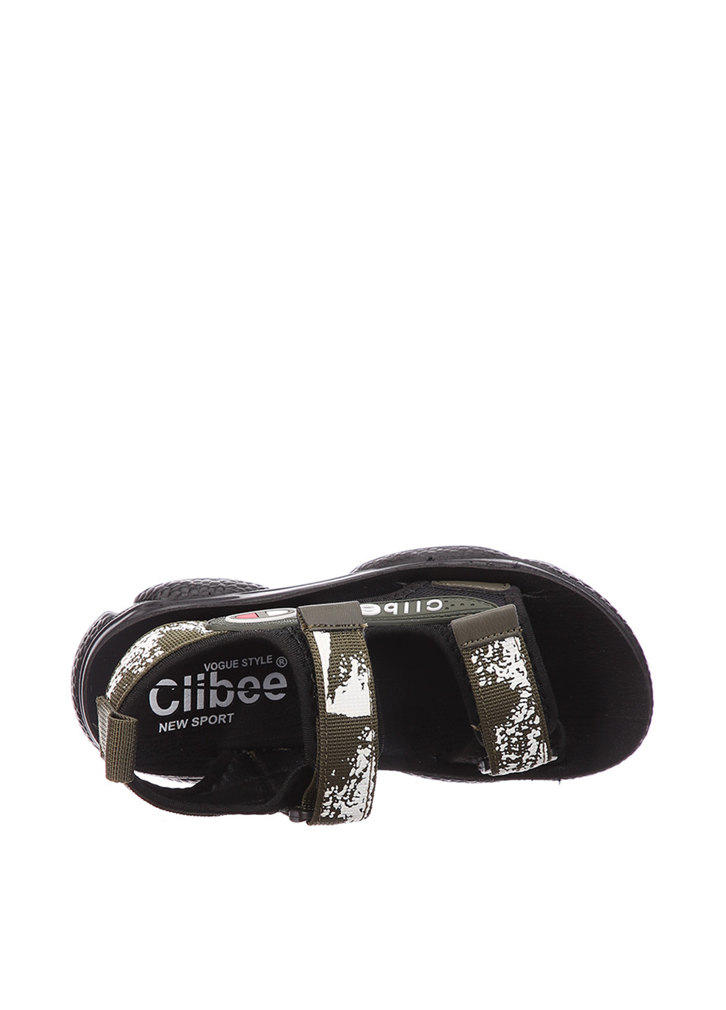 Хаки кэжуал сандалии Clibee на липучке
