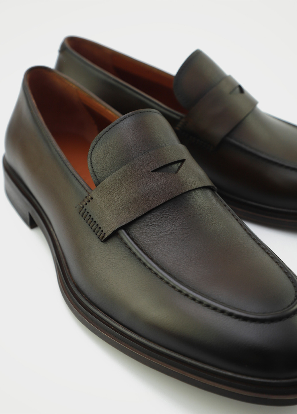 Коричневые кэжуал туфли Respect без шнурков