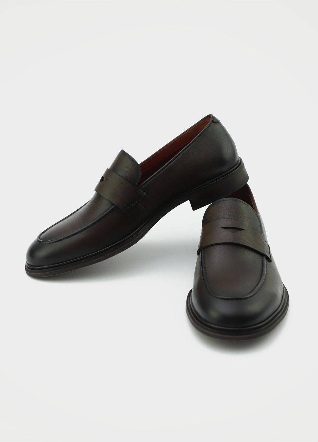 Коричневые кэжуал туфли Respect без шнурков