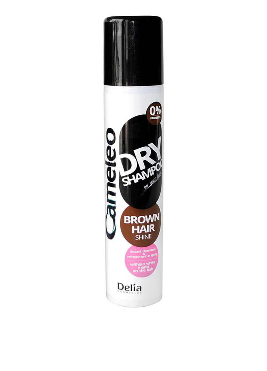 Сухой шампунь для темных волос Cameleo Brown Hair Shine Dry Shampoo 200 мл Delia Cosmetics (88093964)