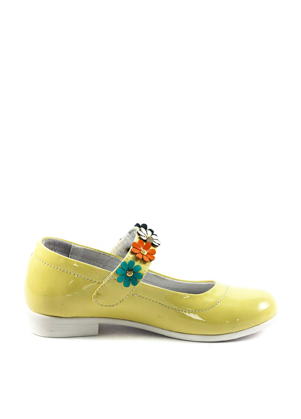 Желтые туфли на низком каблуке Foletti Kids