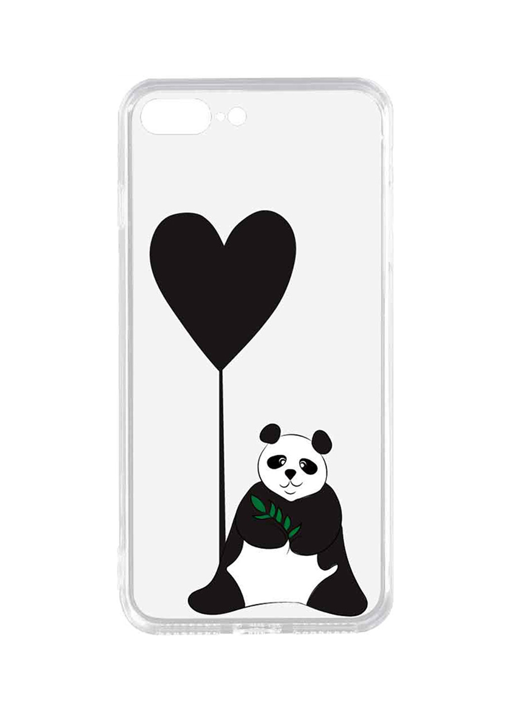 Чехол Toto acrylic+tpu print case apple iphone 7 plus/8 plus #53 panda b transparent (146245251)