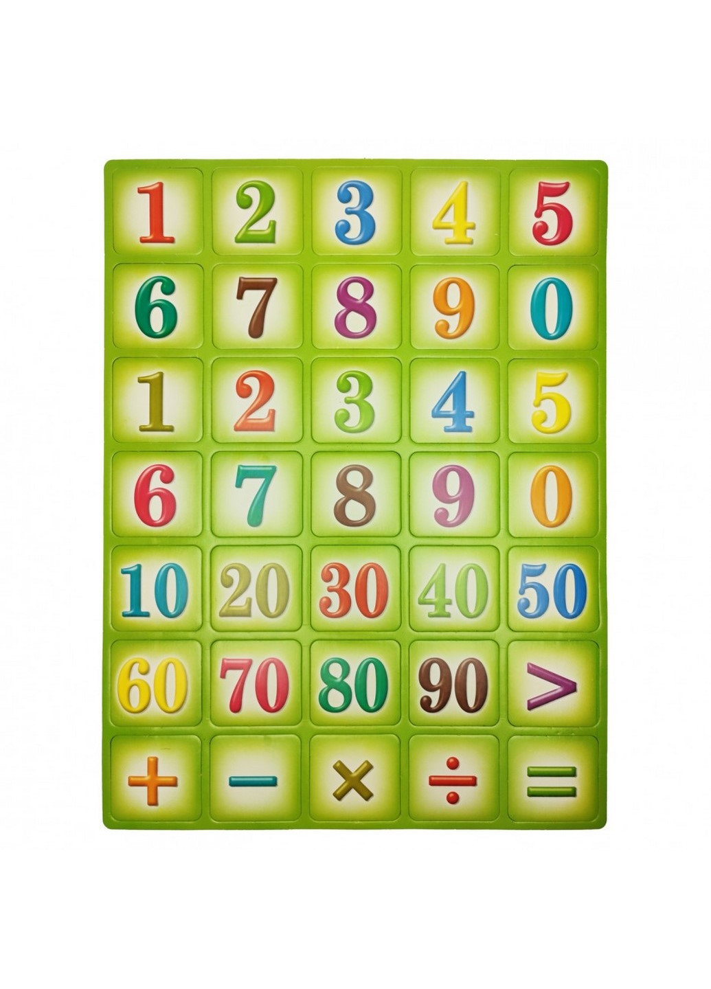 Плакат навчальний "Цифри" 1151ATS (Зелений) Metr+ (237580864)