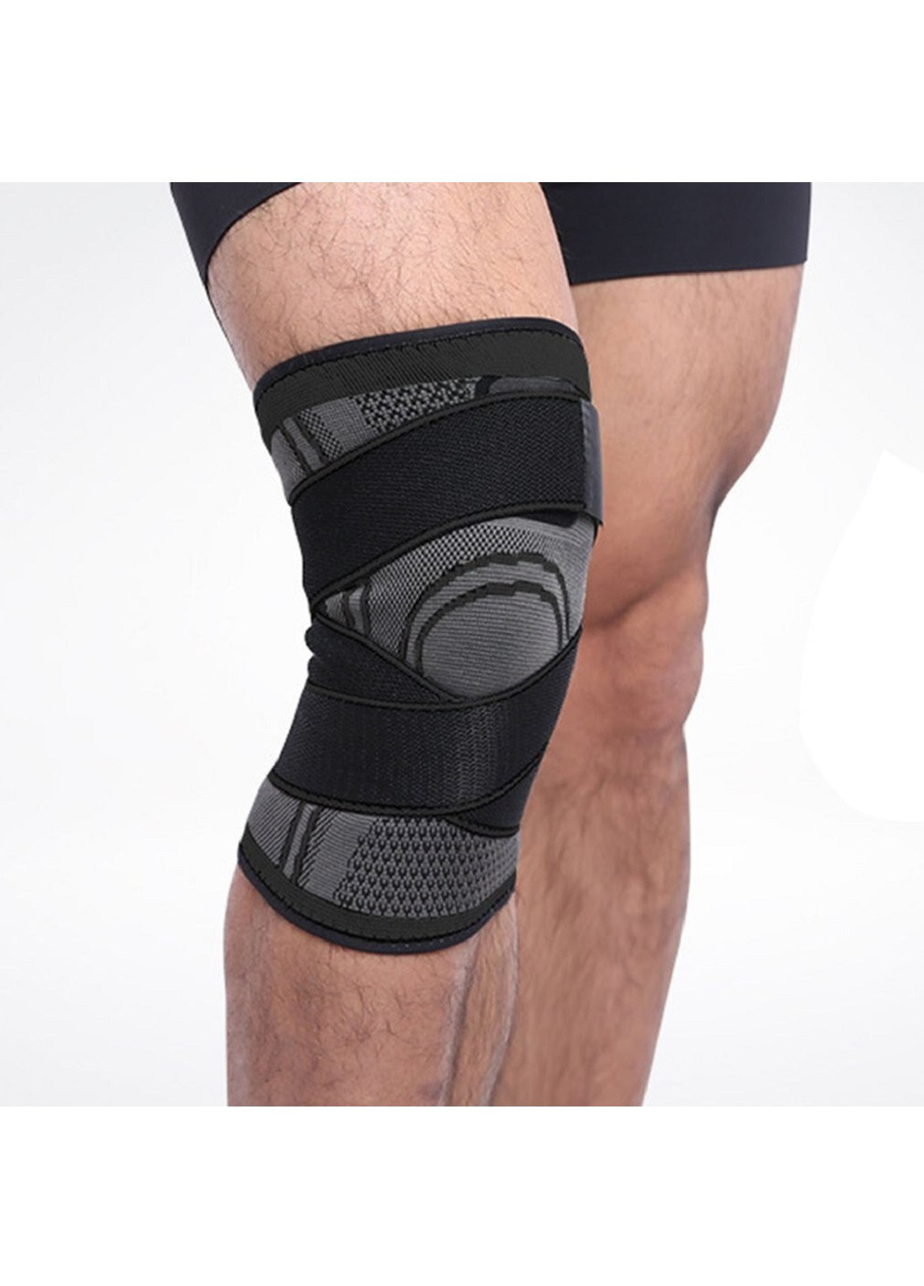 Бандаж фиксатор для колена коленного сустава с дополнительной фиксацией (85236-Нов) Размер L Unbranded (253037486)