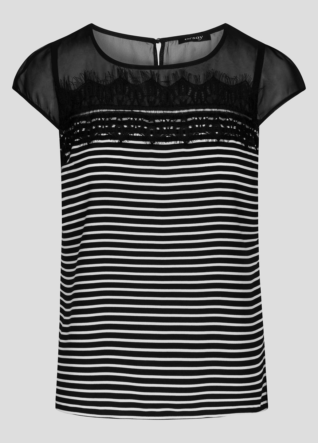 Черная летняя блуза Orsay