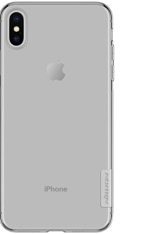 Чехол прозрачный силиконовый Nature TPU Case iPhone Xs Max Clear gray Nillkin (219295223)