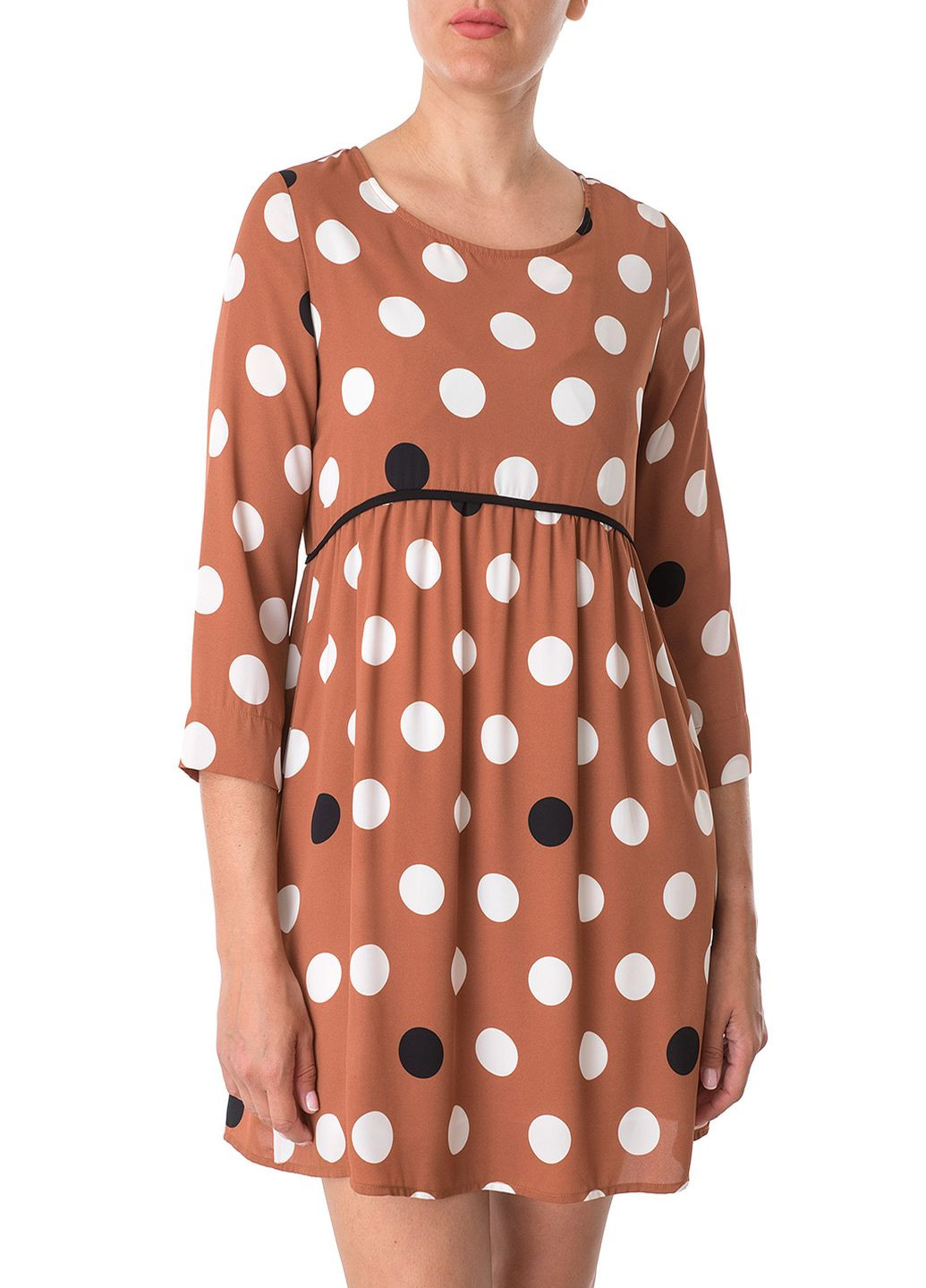 Коричнева кежуал сукня Zimo однотонна