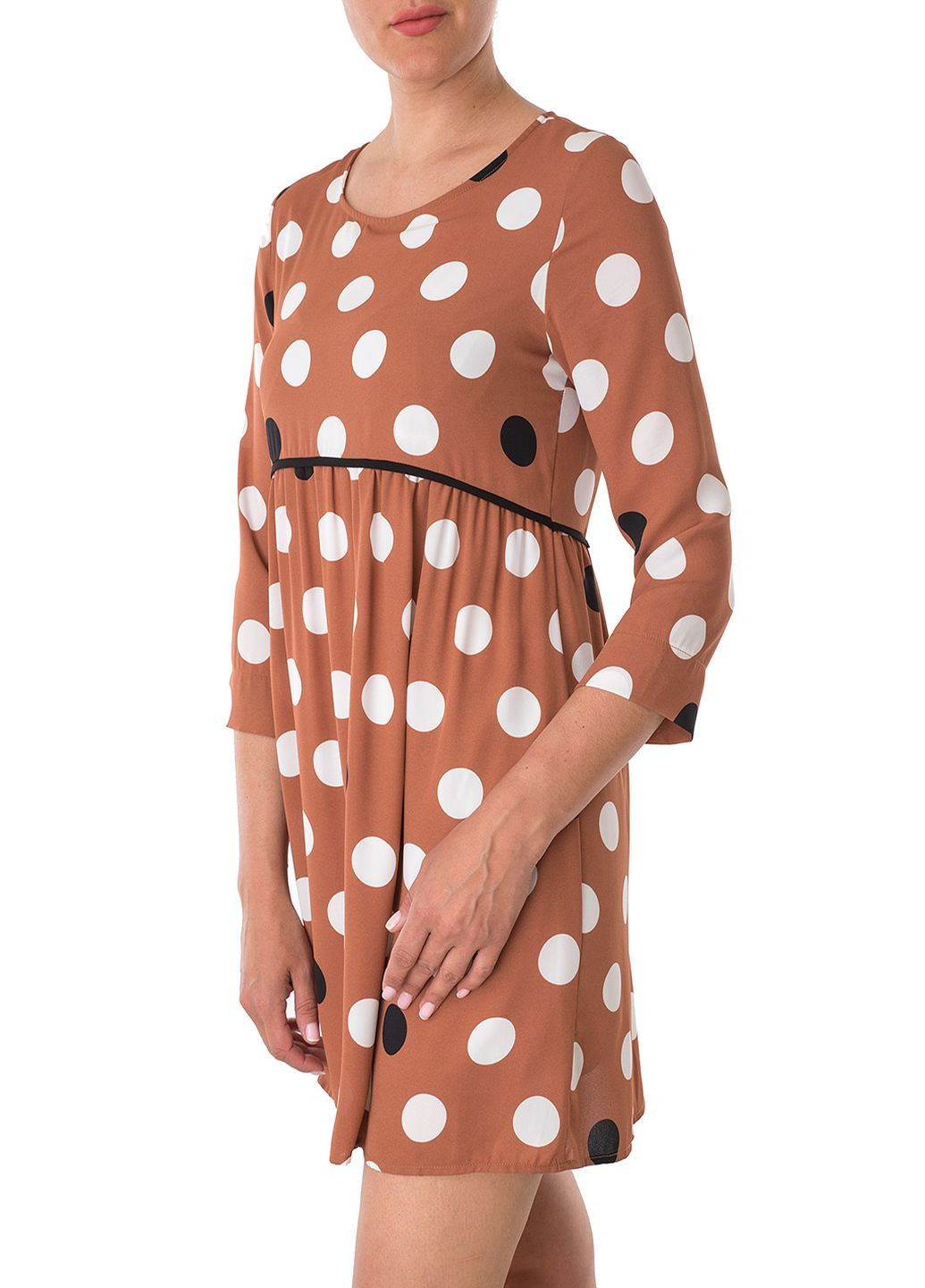 Коричнева кежуал сукня Zimo однотонна