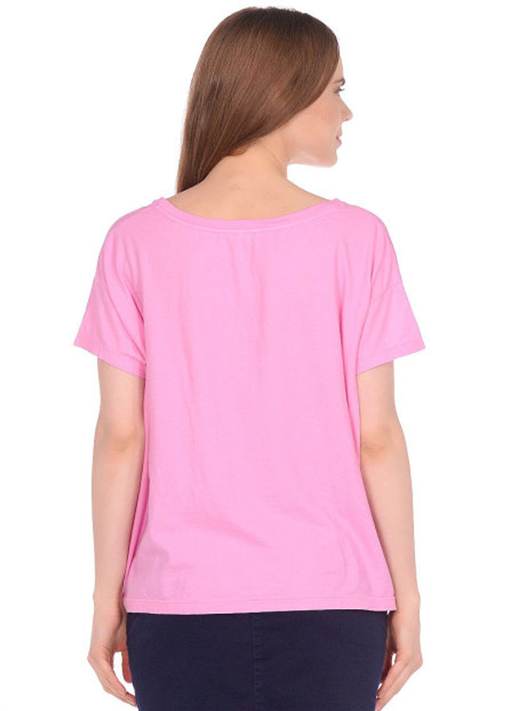 Розовая всесезон футболка United Colors of Benetton