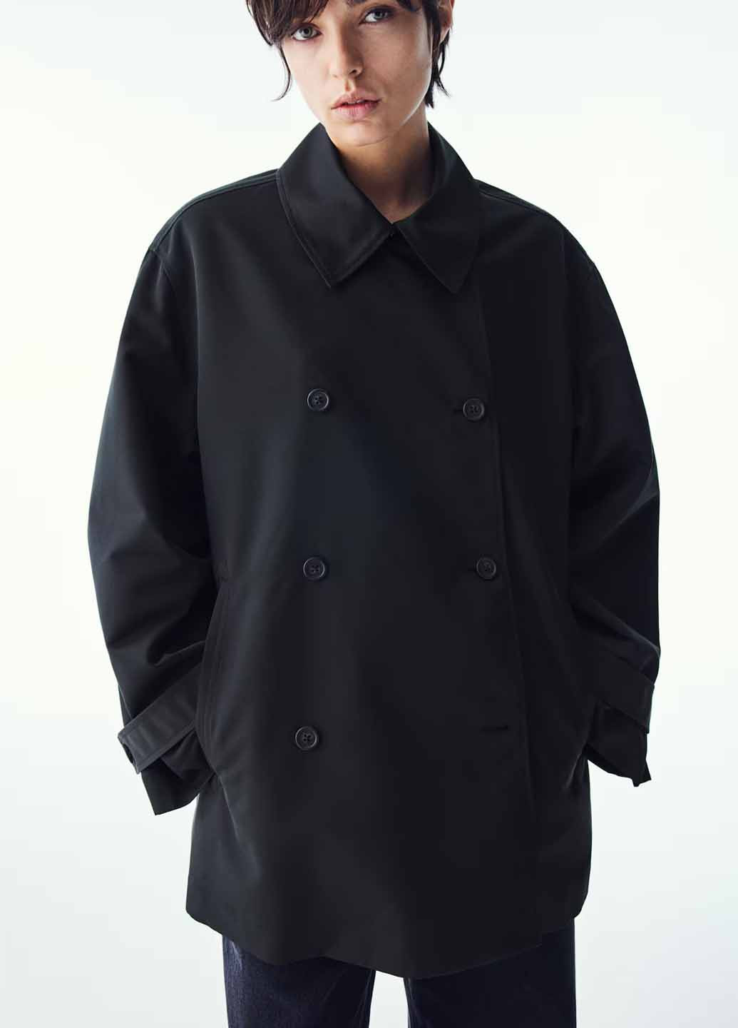 Плащ H&M на гудзиках демісезон (367100925)