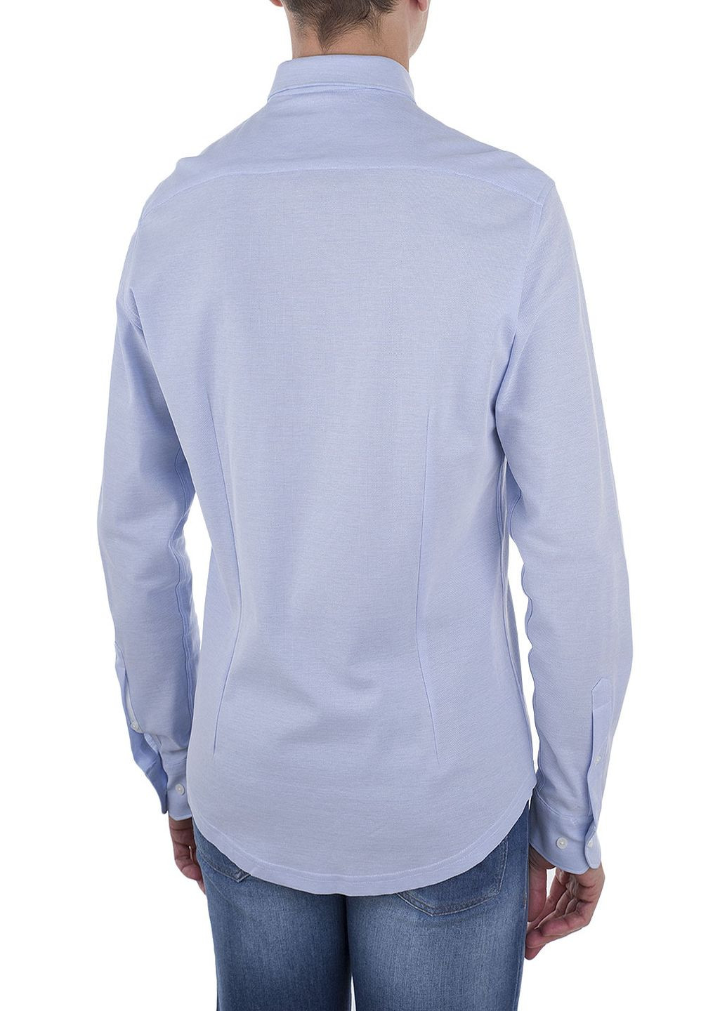 Голубой рубашка однотонная Bogner