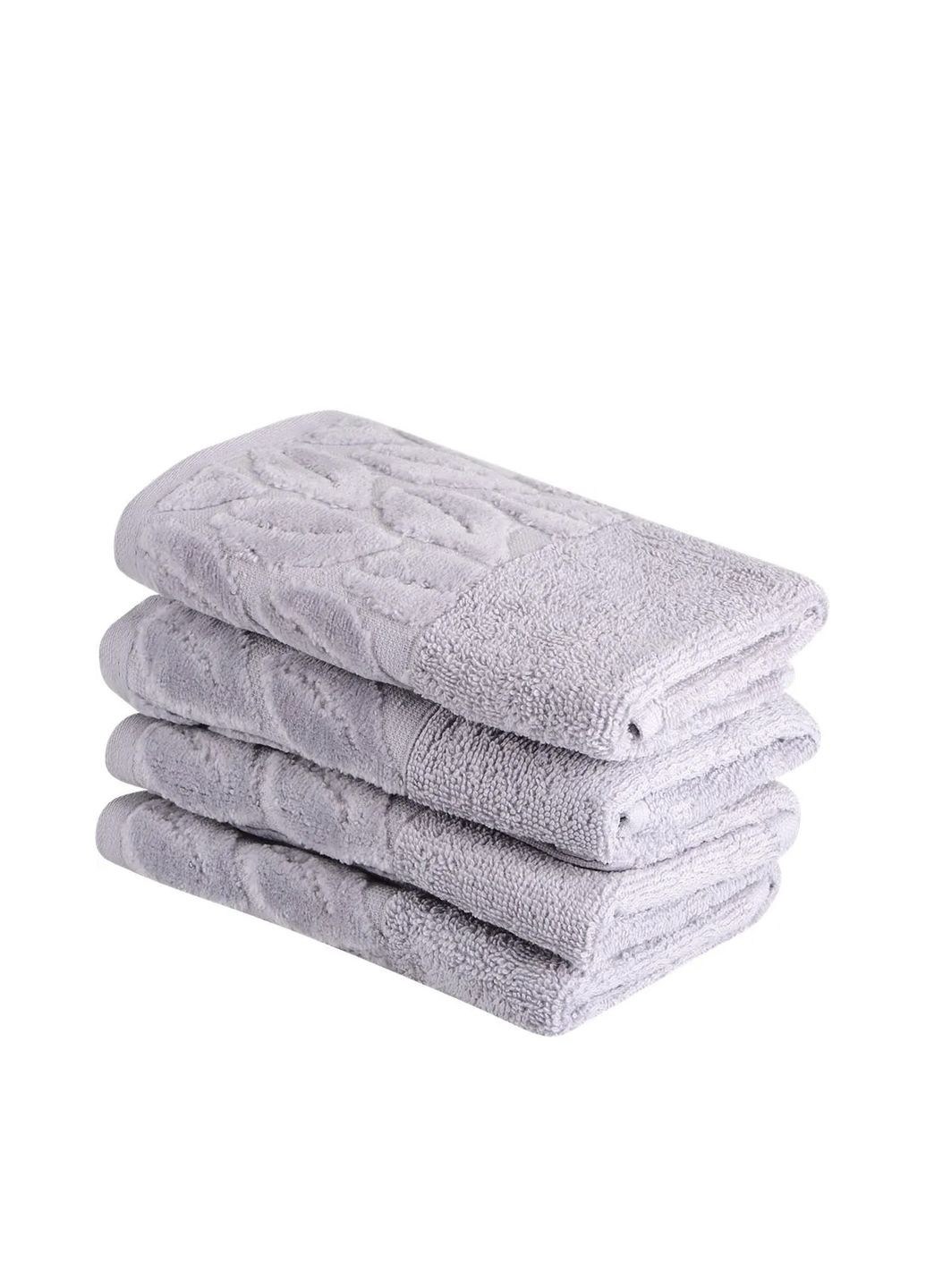 Рушник, 100% бавовна Leaves Gray колір сірий ЦБ-00281550 Soho сірий