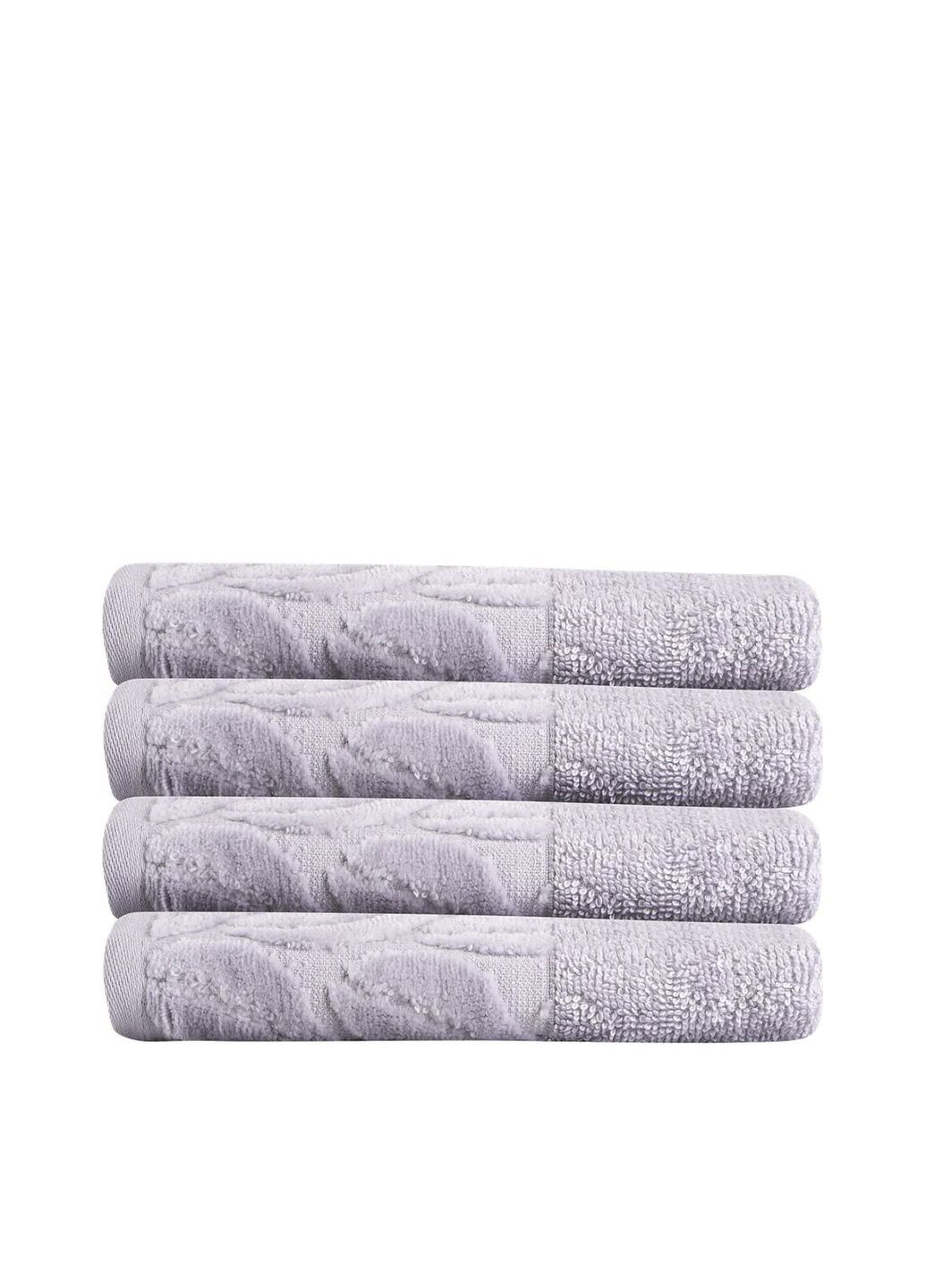 Рушник, 100% бавовна Leaves Gray колір сірий ЦБ-00281550 Soho сірий