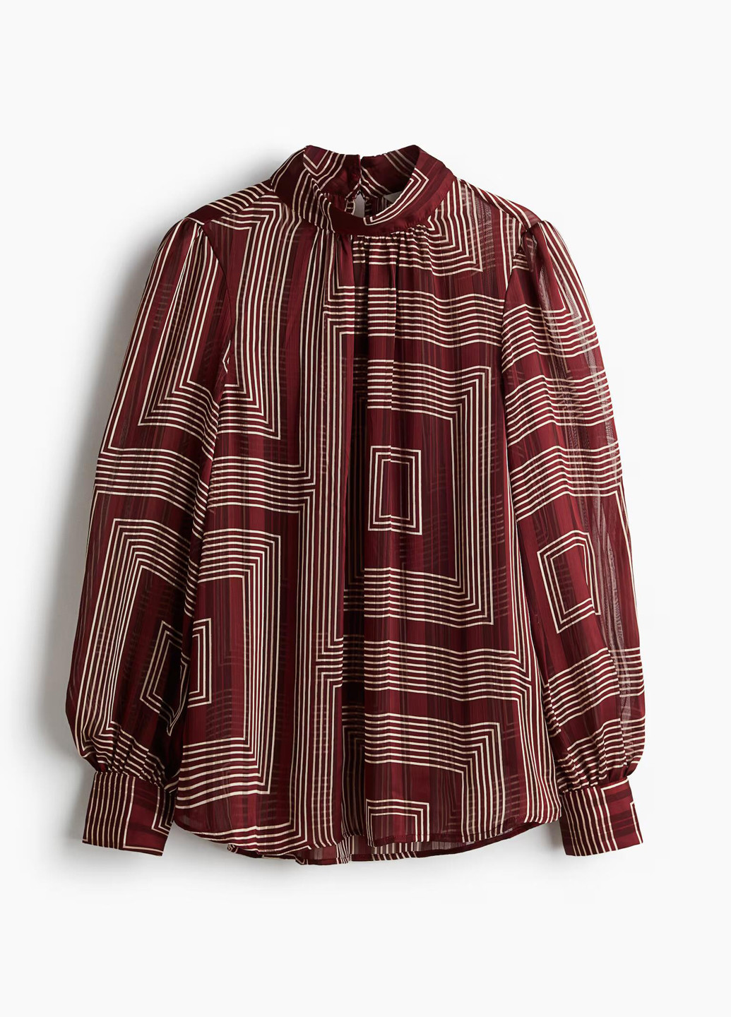 Бордовая блуза H&M