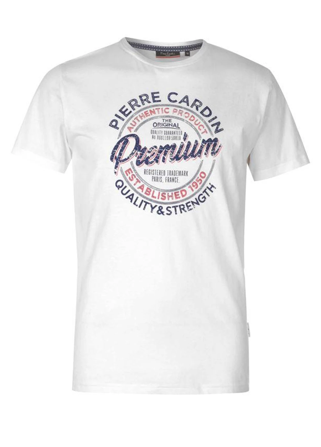 Біла футболка Pierre Cardin