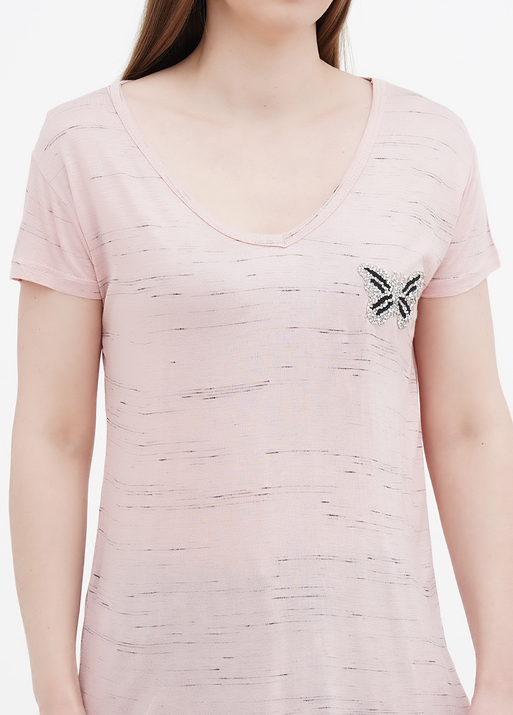 Светло-розовая летняя футболка G & N