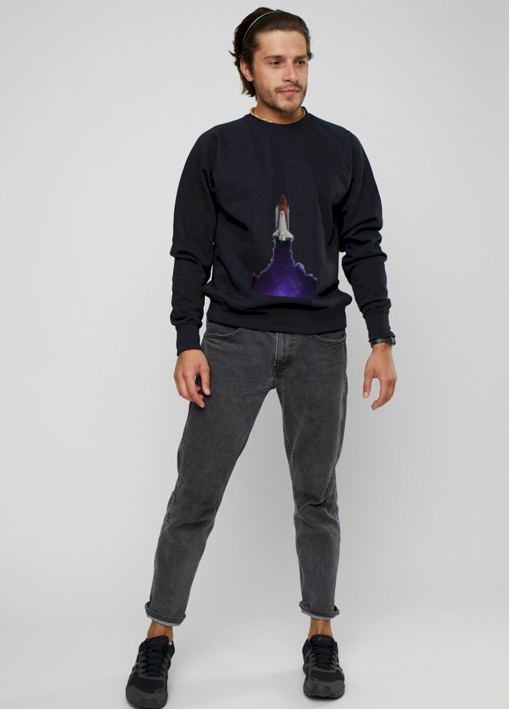 Чорний світшот YAPPI (198688814)