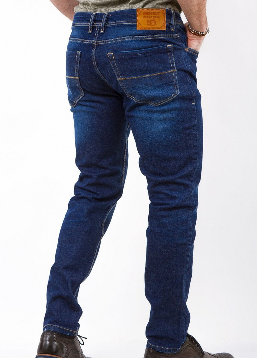 Синие демисезонные джинсы 17017 NESCOLY