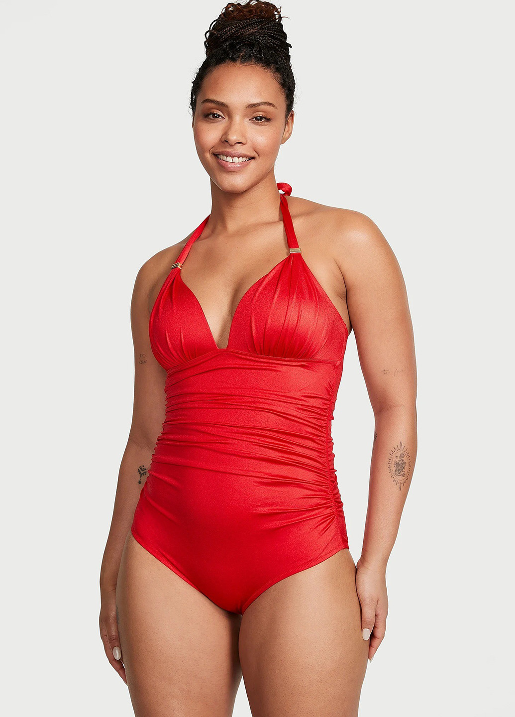 Червоний літній купальник суцільний Victoria's Secret