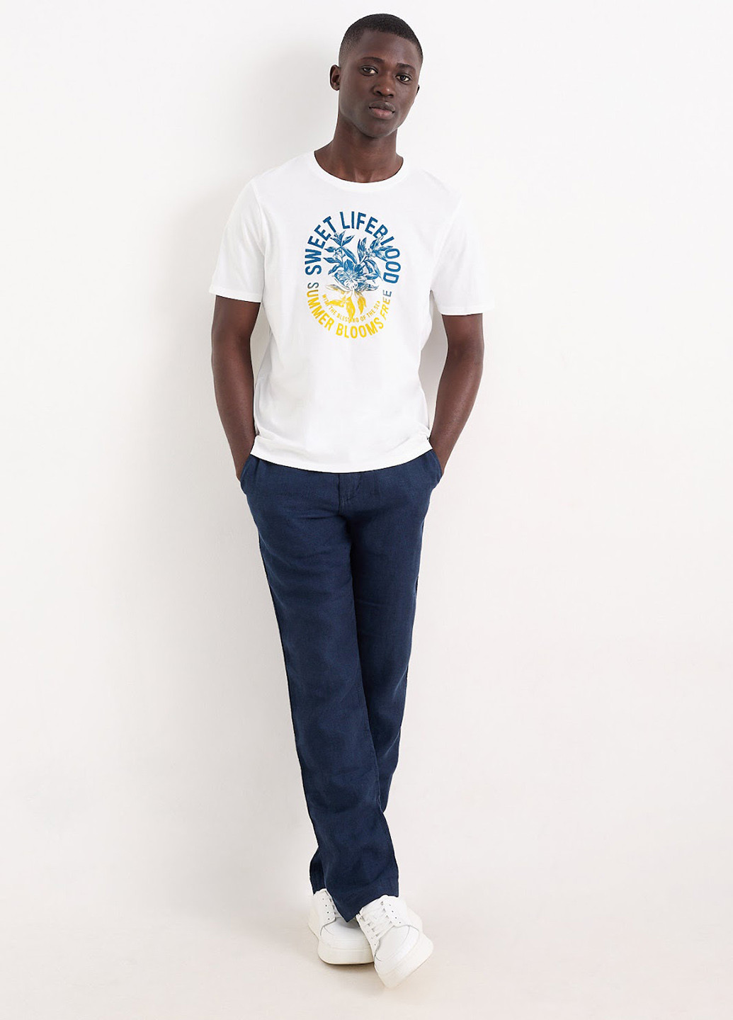 Біла футболка C&A