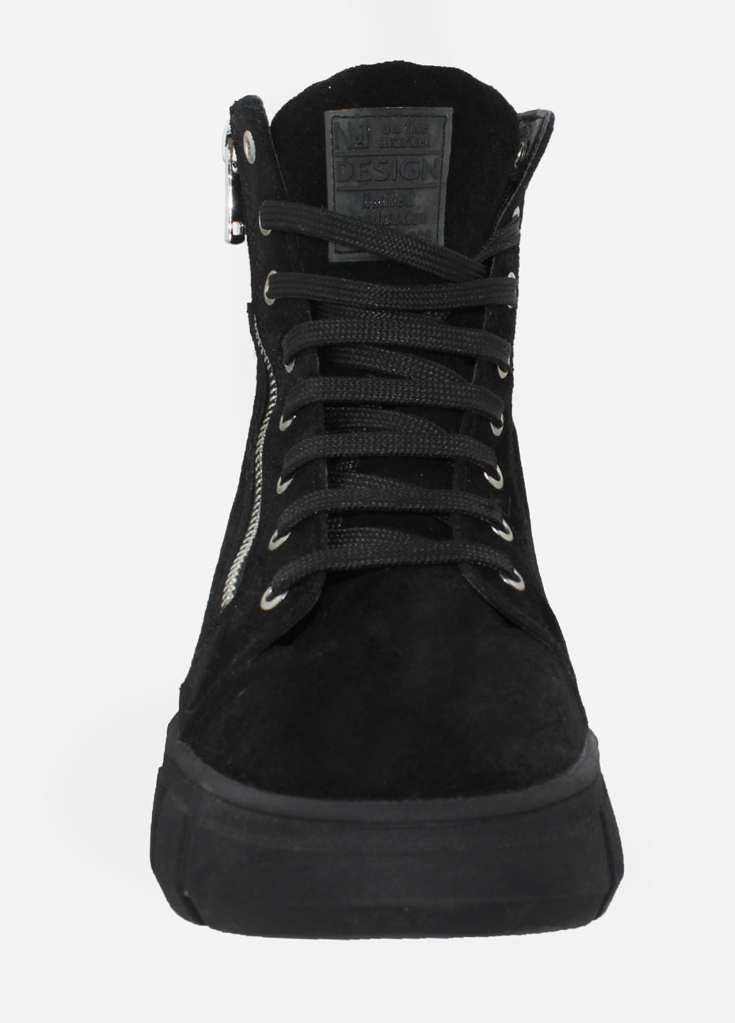 Зимние ботинки rf1701-11 черный Favi из натуральной замши