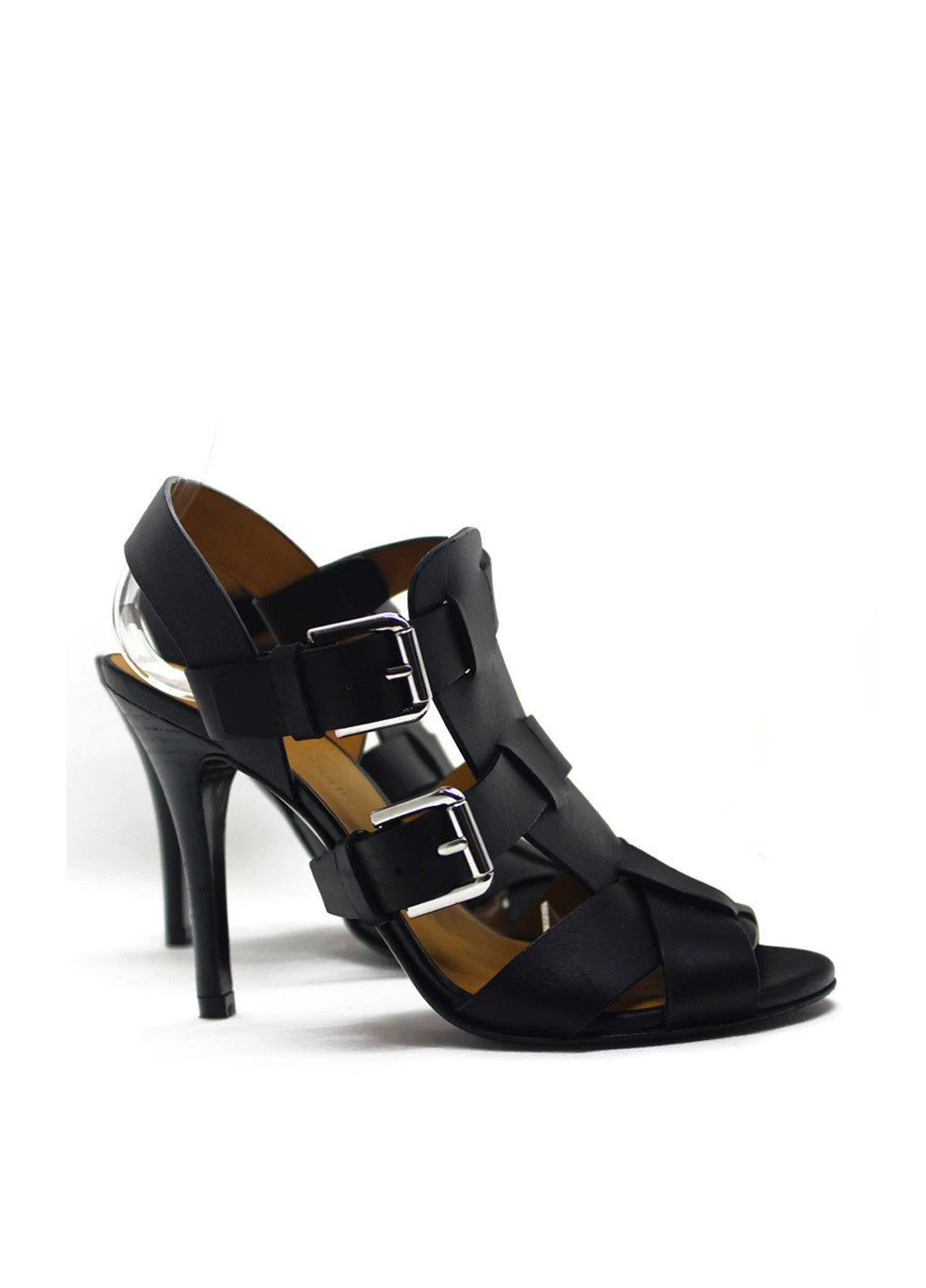 Черные босоножки Ralph Lauren с ремешком с пряжкой