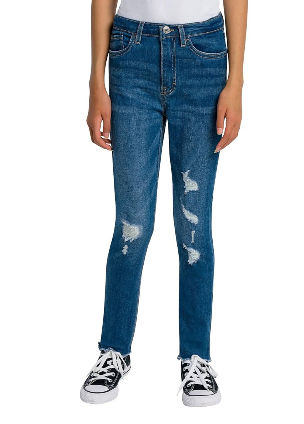 Синие летние слим джинсы Levi's