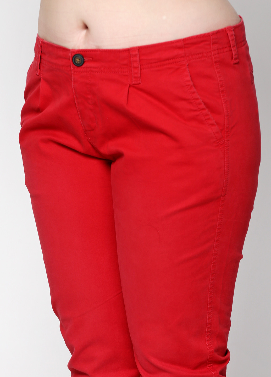 Красные кэжуал демисезонные брюки Superdry