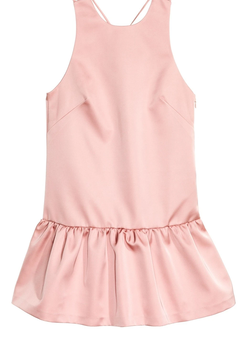 Персикова коктейльна плаття, сукня H&M однотонна