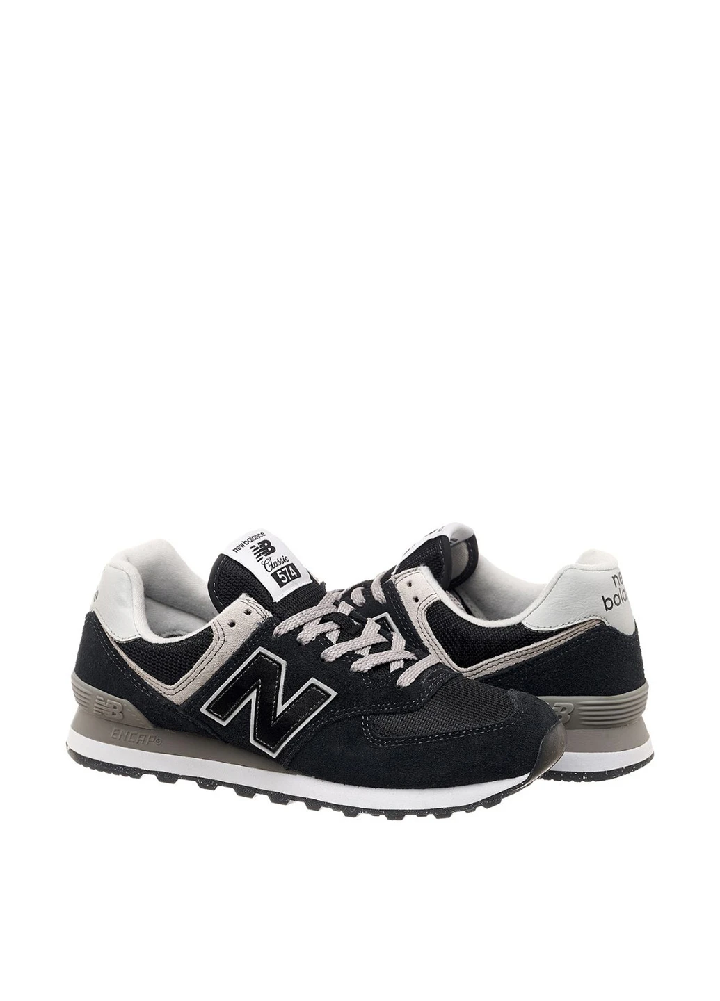 Черные всесезонные кроссовки ml574evb New Balance 574 Classic Gl