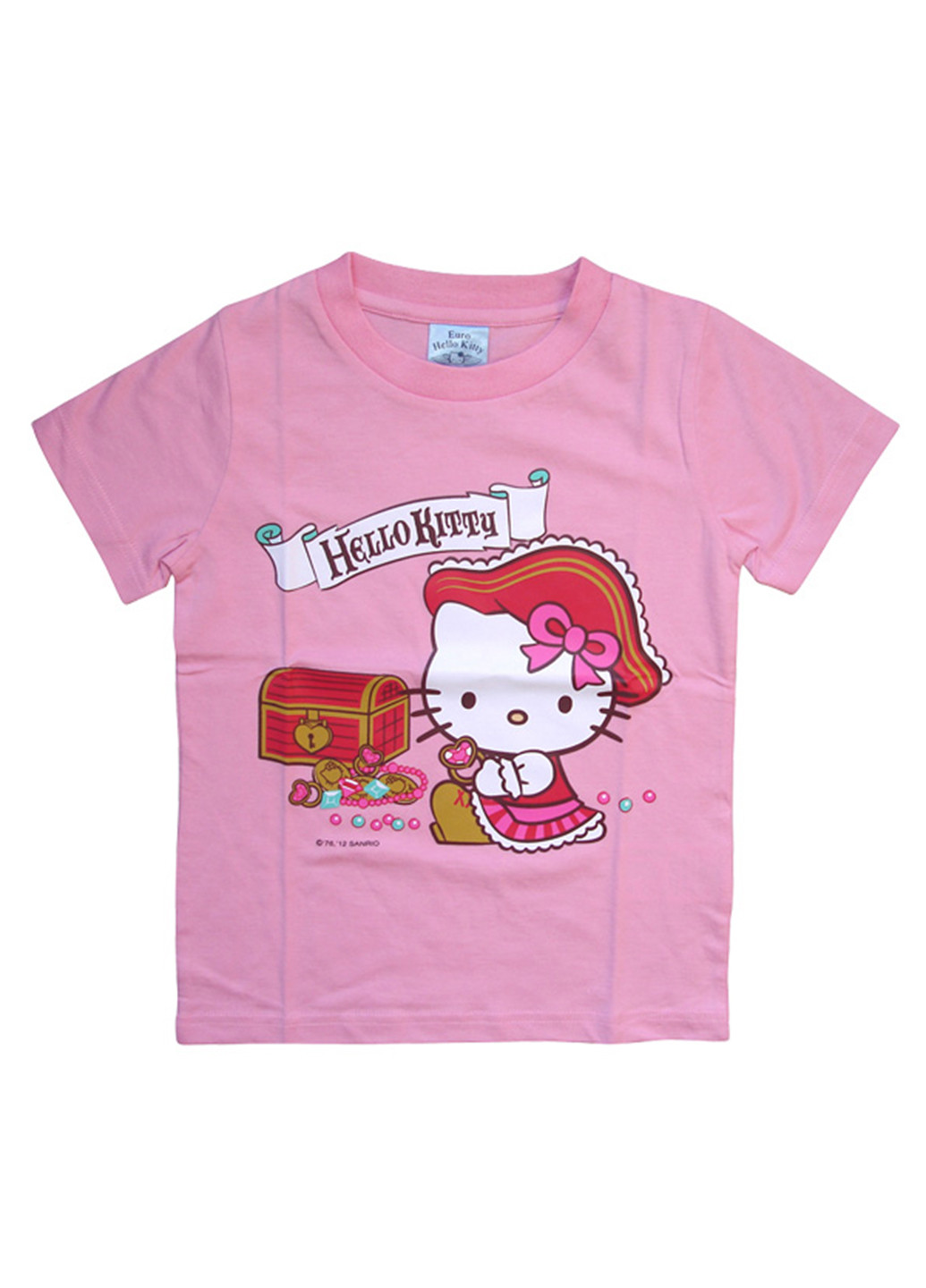 Розовая летняя футболка с коротким рукавом Sanrio