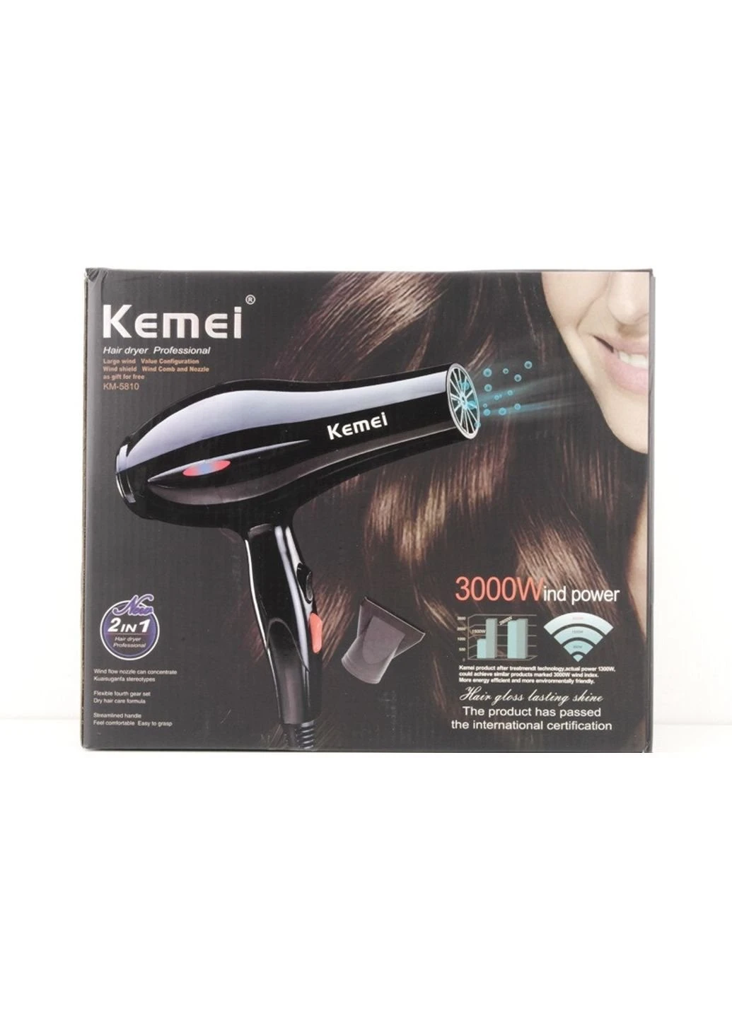 Фен AP-BS-5810 3000 Вт Kemei (253854122)