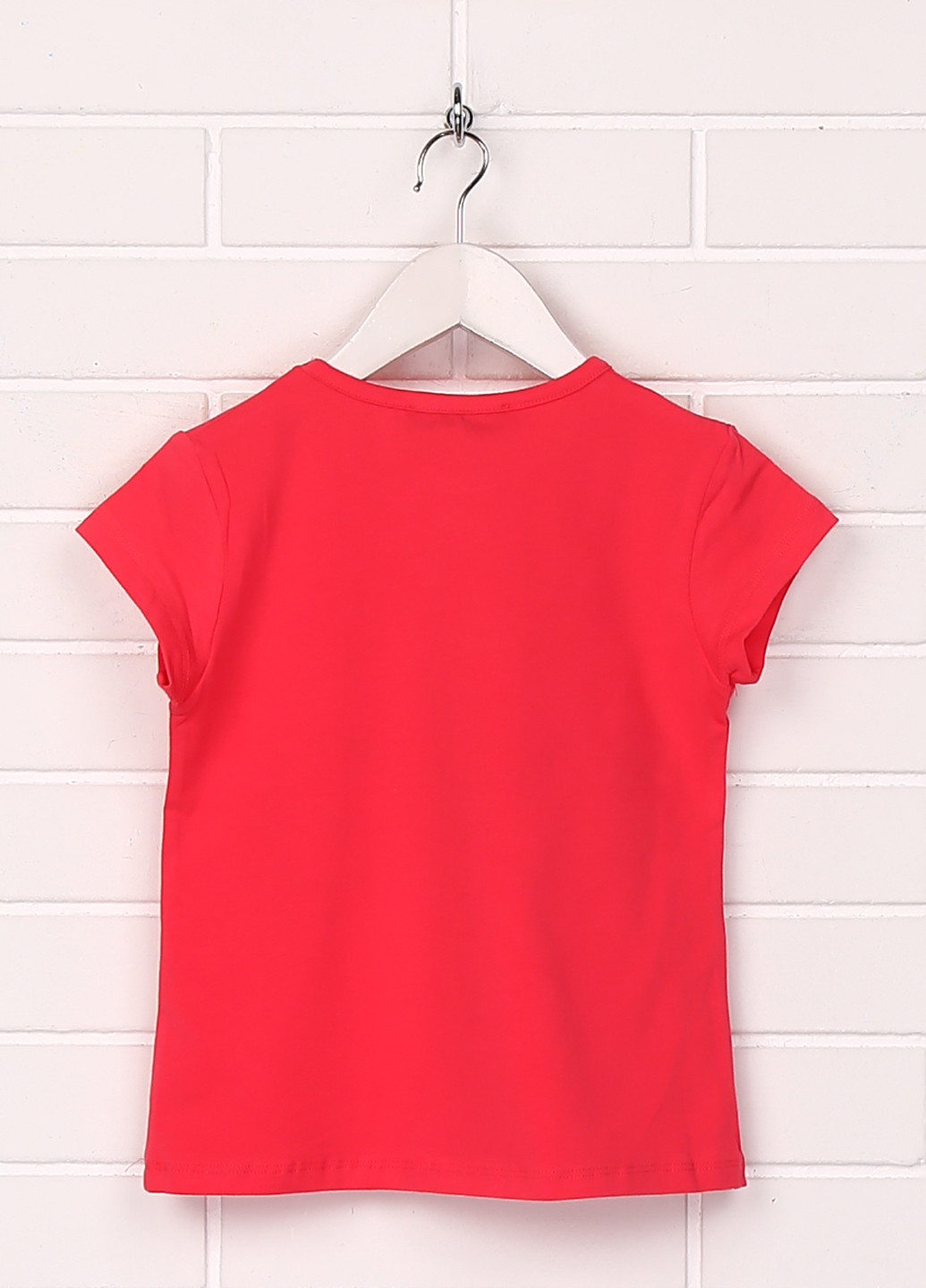 Красная летняя футболка с коротким рукавом Cigit