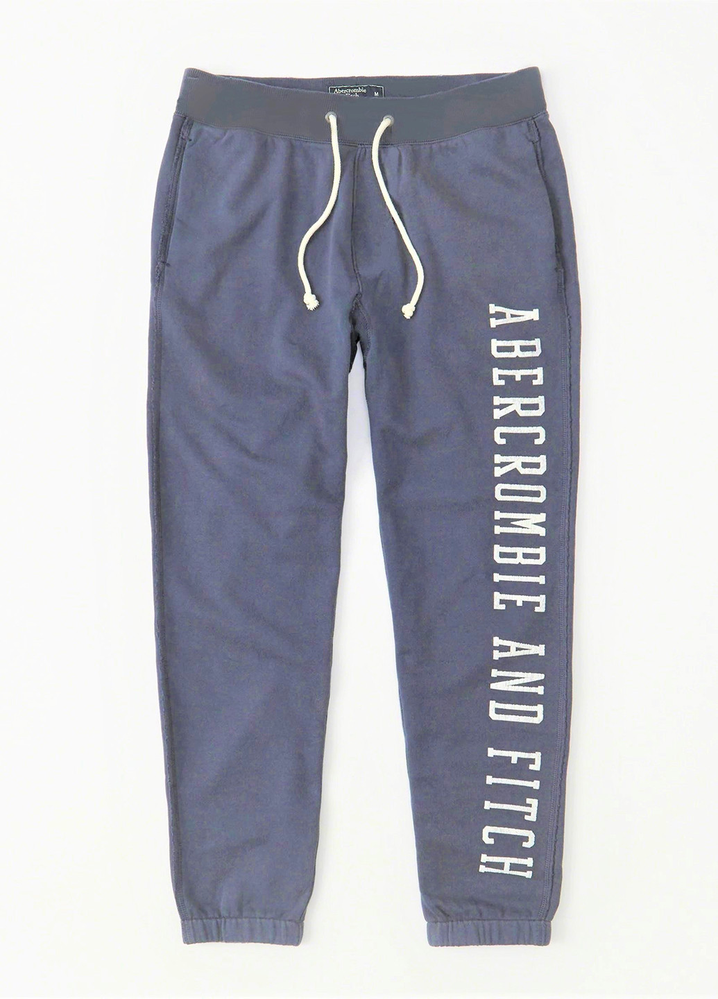 Светло-синие спортивные демисезонные со средней талией брюки Abercrombie & Fitch