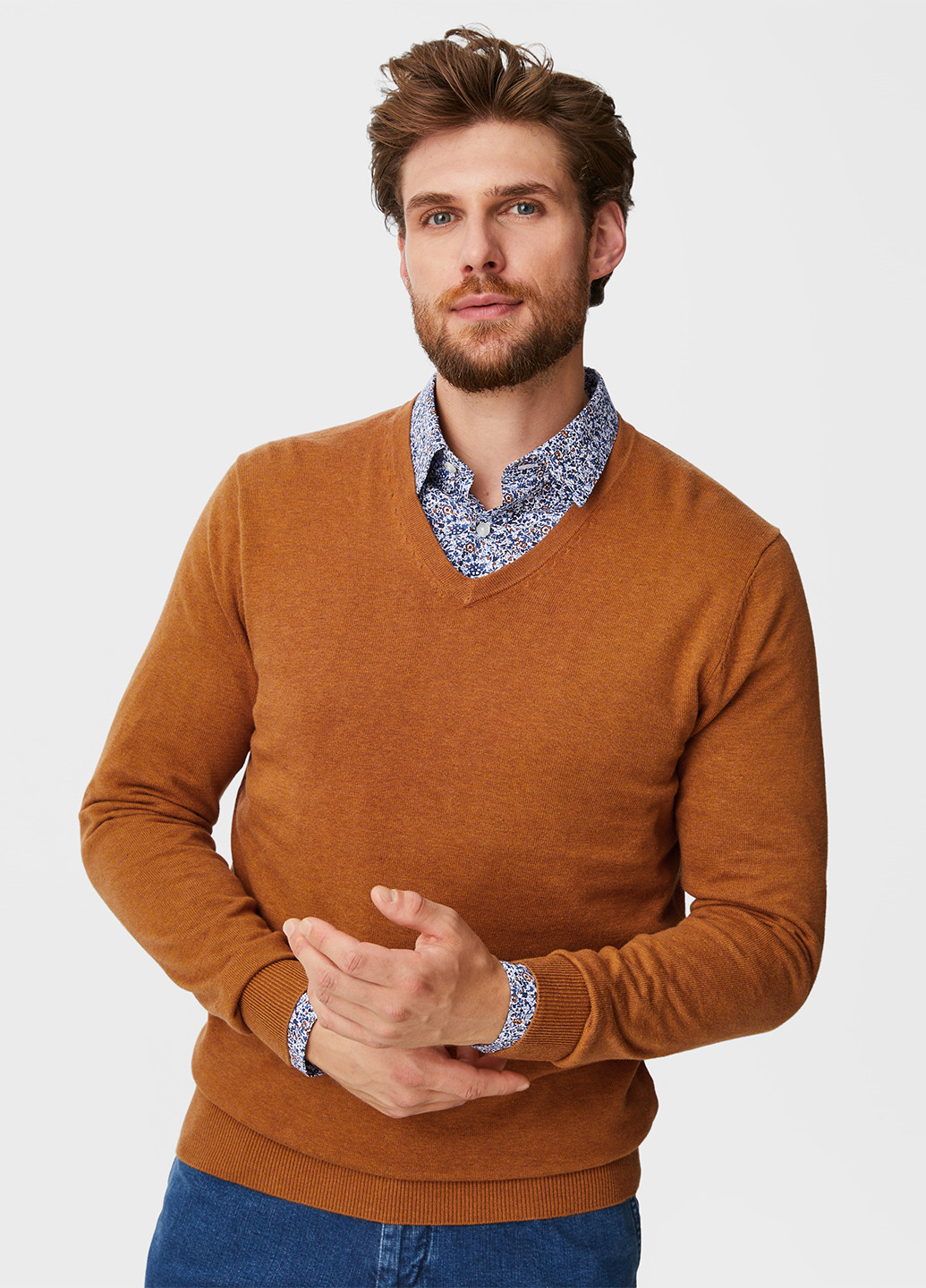 Коричневий демісезонний пуловер пуловер C&A