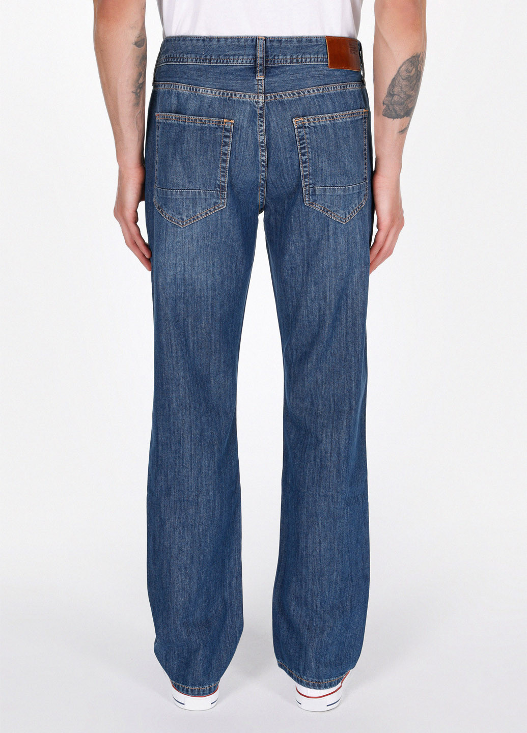 Светло-синие летние регюлар фит джинсы Colin's