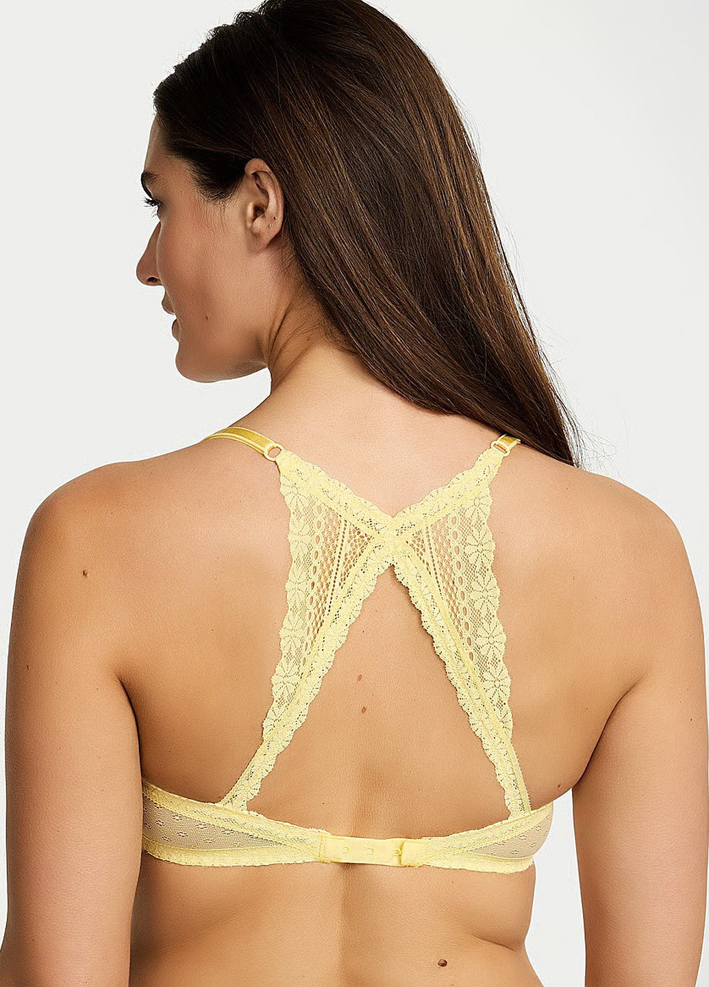 Жёлтый бюстгальтер Victoria's Secret с косточками полиамид