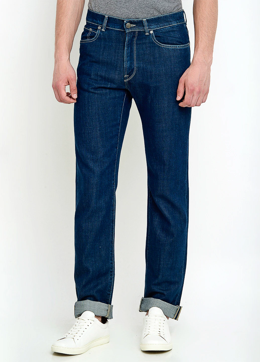 Синие демисезонные джинсы Trussardi Jeans