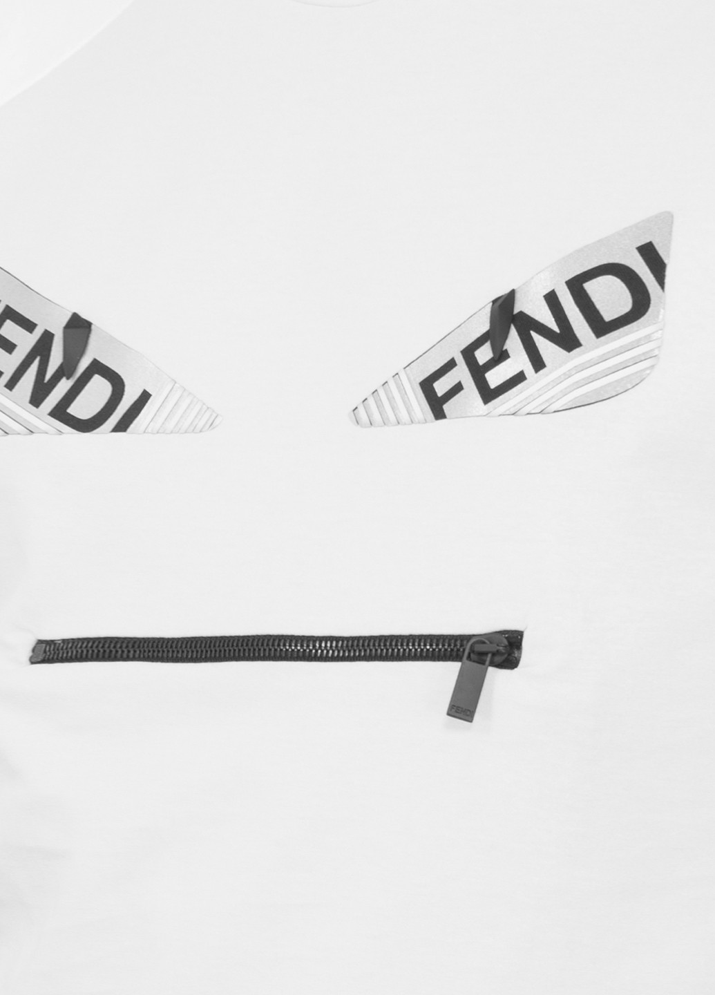 Светло-серая футболка Fendi
