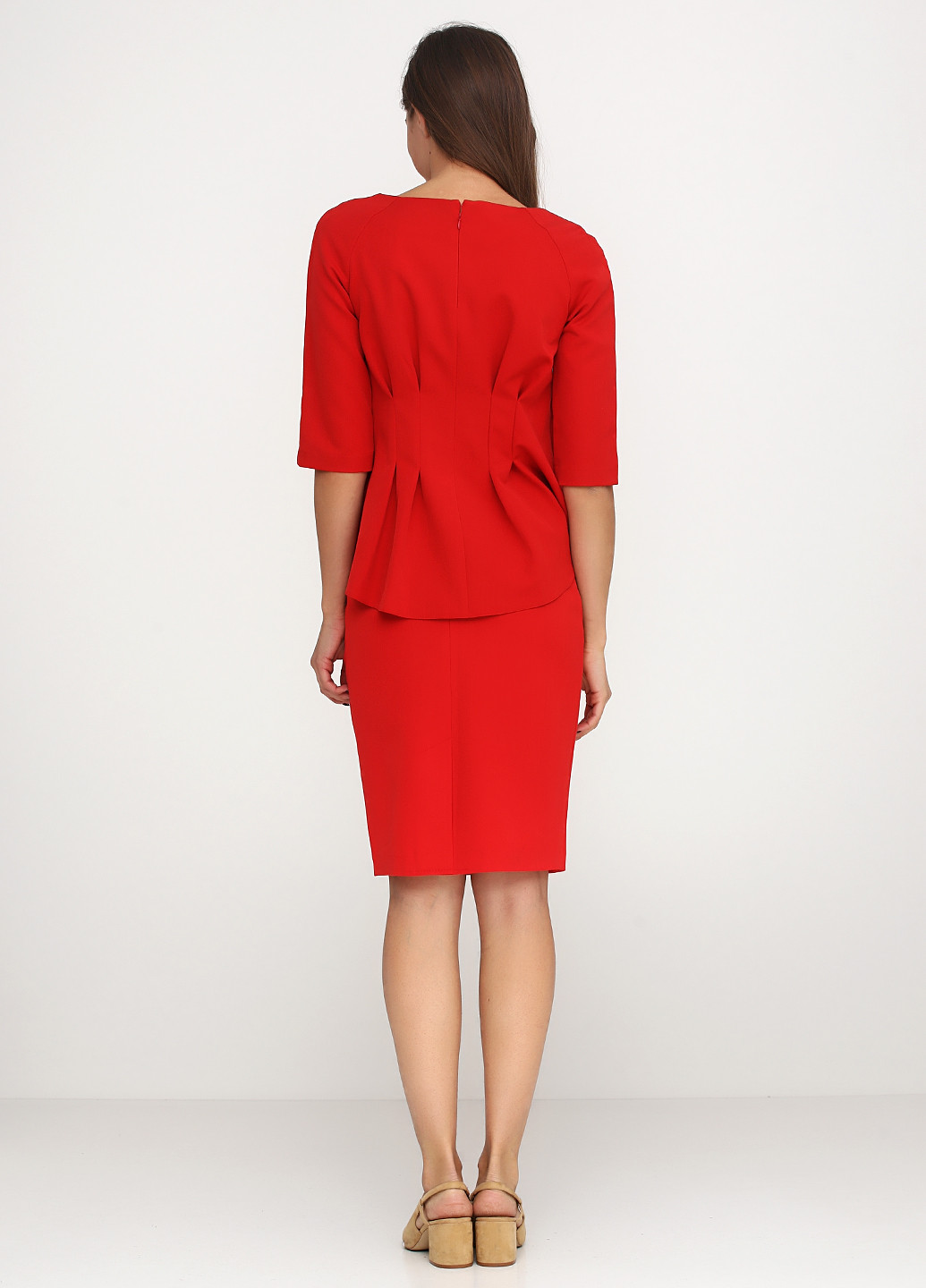 Красная кэжуал однотонная юбка PUBLIC&PRIVATE by Madame Cherie мини