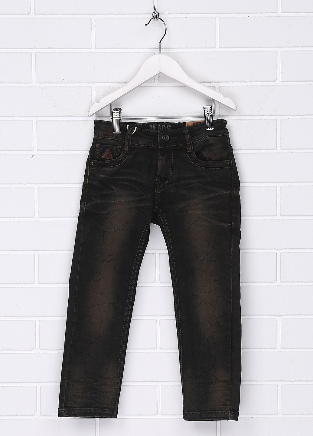 Серо-коричневые демисезонные скинни джинсы Ativo
