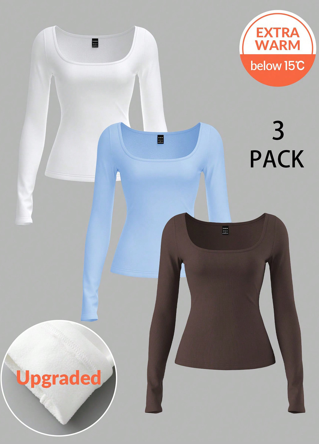 Лонгслив (3 шт.) SHEIN (367210900)