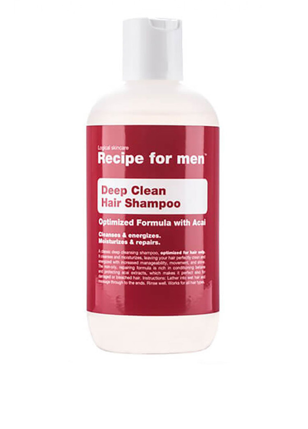 Глибоко очищуючий шампунь Deep Clean Hair Shampoo 250 мл Recipe for Men (88099839)