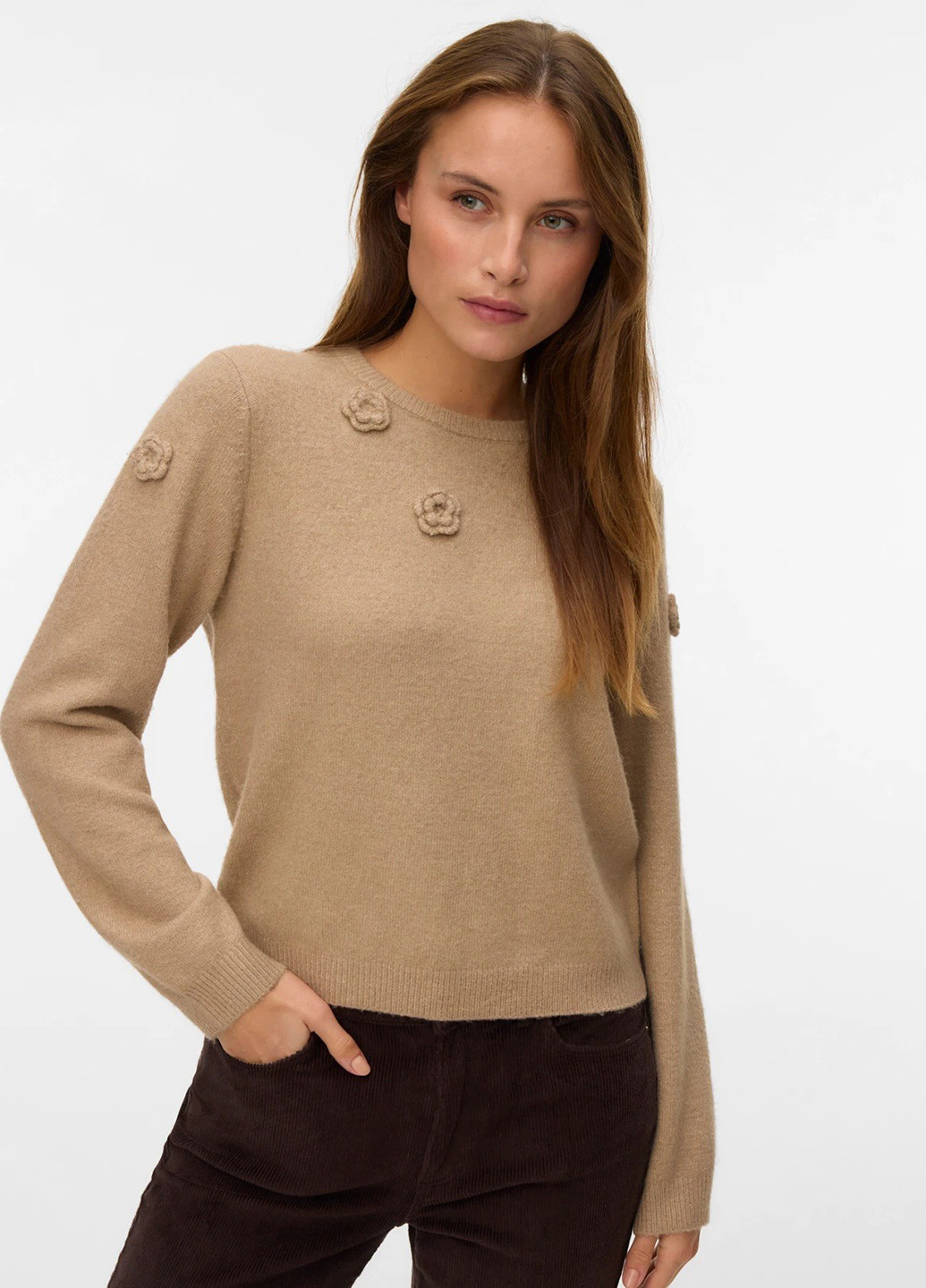 Бежевий демісезонний джемпер джемпер Vero Moda